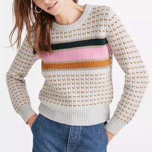 Madewell Striped Barfield Sweater